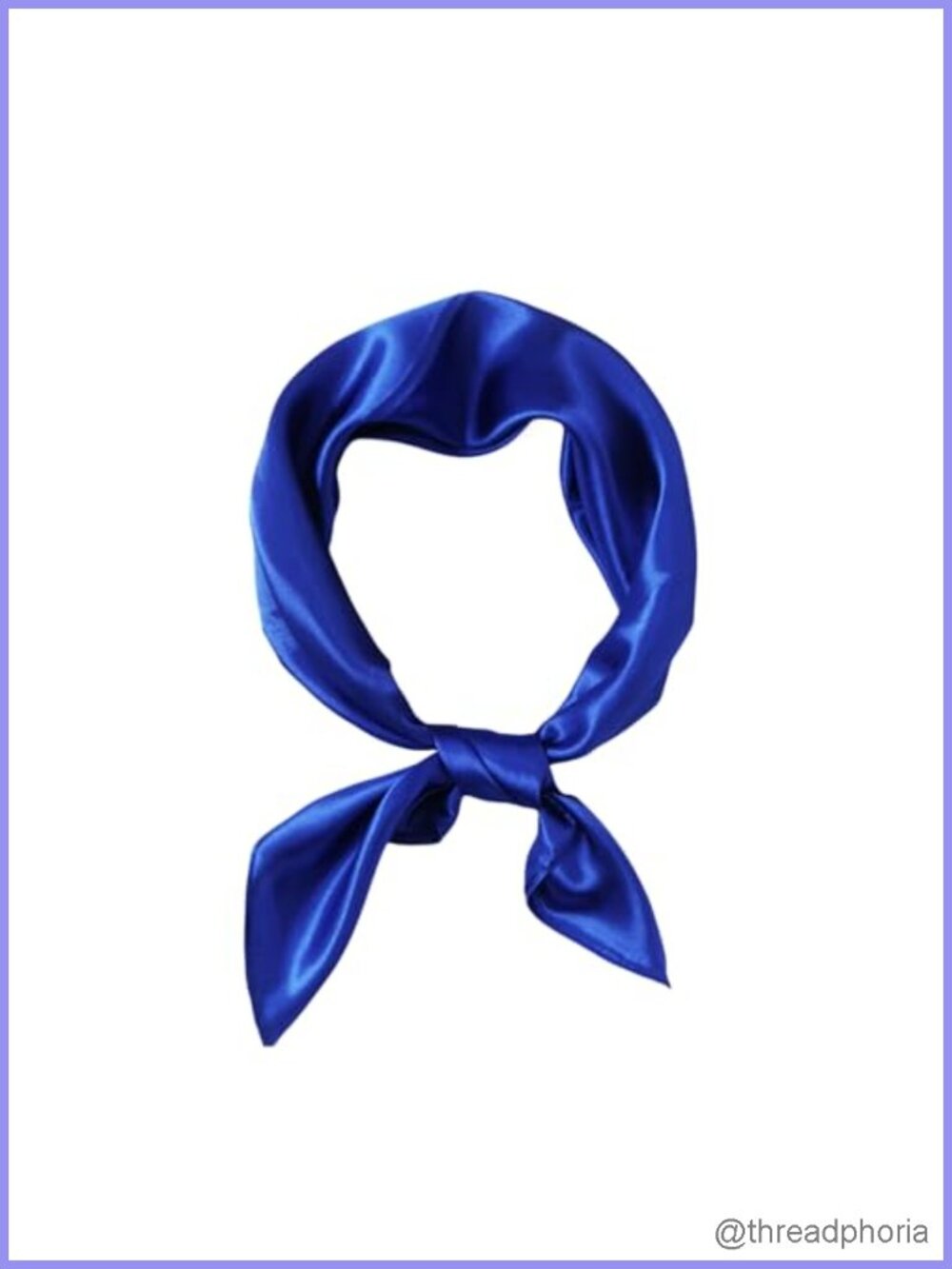 Satin Square Scarf Wrap Neck Scarf Vintage Style